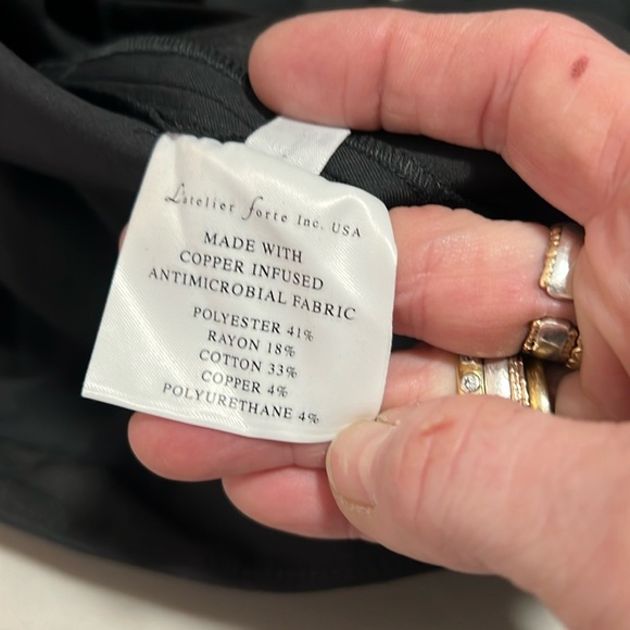 L’Atelier Forte Copper Infused Scrub Pant in Black Size IT40/US Small - Picture 12 of 16